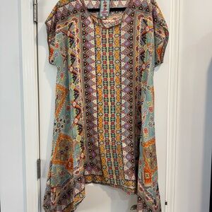 Johnny Was Colorful Geometric Dress